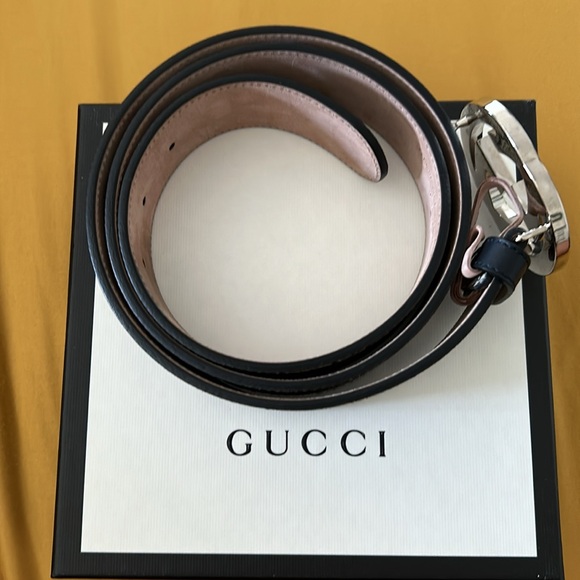 Gucci GG belt 💙🩶💙🩶EUC with box and dust bag - Picture 2 of 11